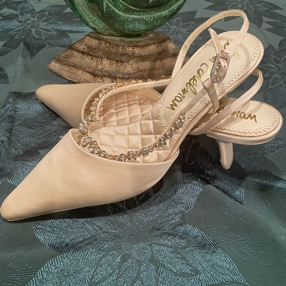 SAM EDELMAN Elegant Cream Women's Heels